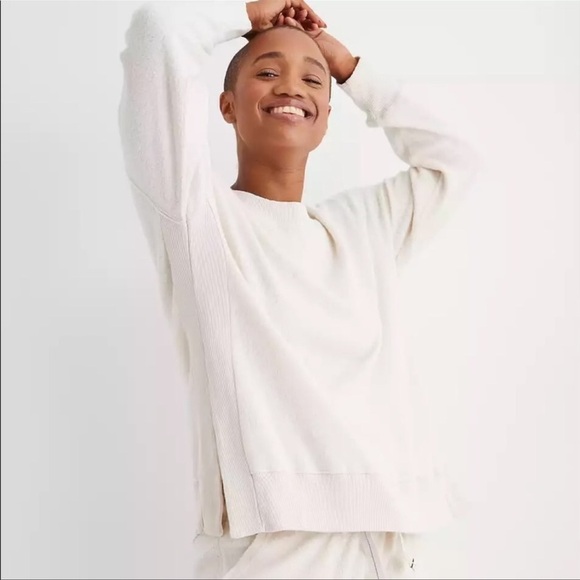 aerie Tops - Aerie Cozy Good Vibes Oversized Crewneck